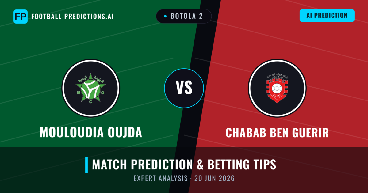 Mouloudia Oujda vs Chabab Ben Guerir — match prediction & preview