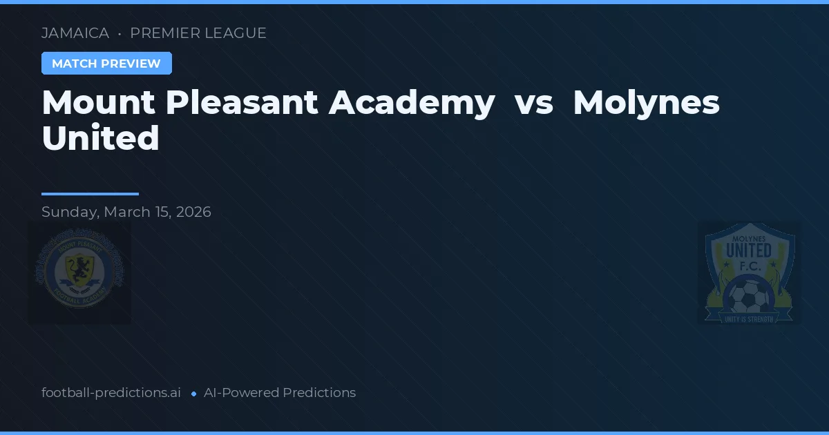 Mount Pleasant Academy vs Molynes United — match prediction & preview