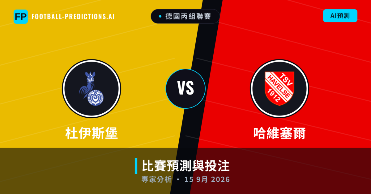 杜伊斯堡 vs 哈維塞爾 — 比赛预测和前瞻