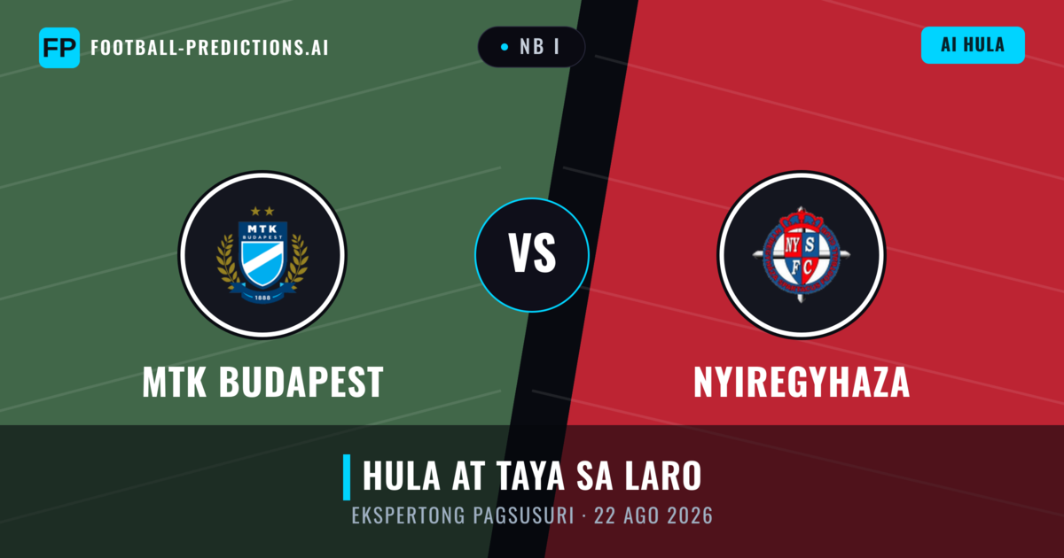 MTK Budapest vs Nyiregyhaza — hula at preview ng laban