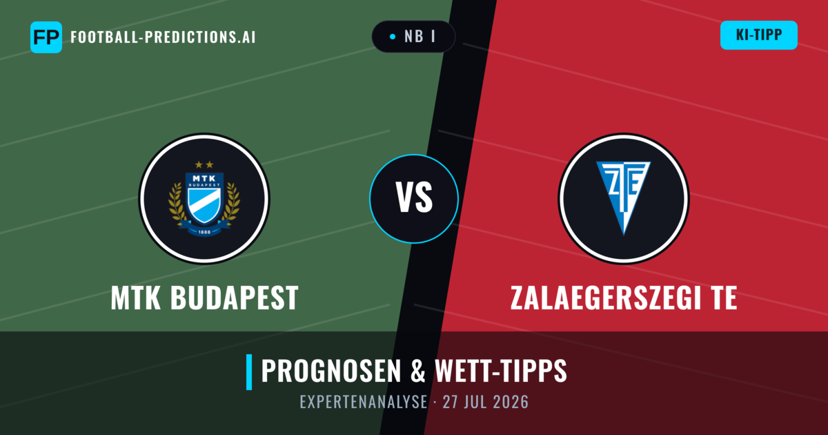 MTK Budapest vs Zalaegerszegi TE — Prognose und Spielvorschau