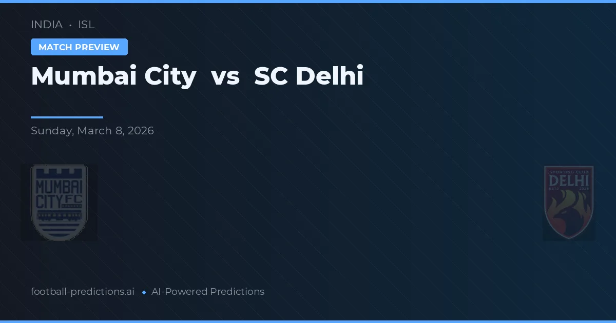 Mumbai City vs SC Delhi — hula at preview ng laban