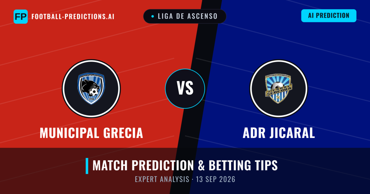 Municipal Grecia vs ADR Jicaral — match prediction & preview