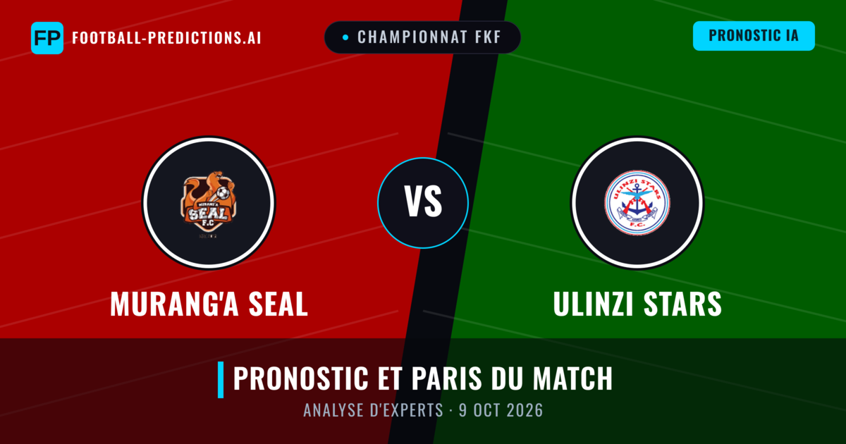 Murang'a SEAL vs Ulinzi Stars — pronostic et avant-match