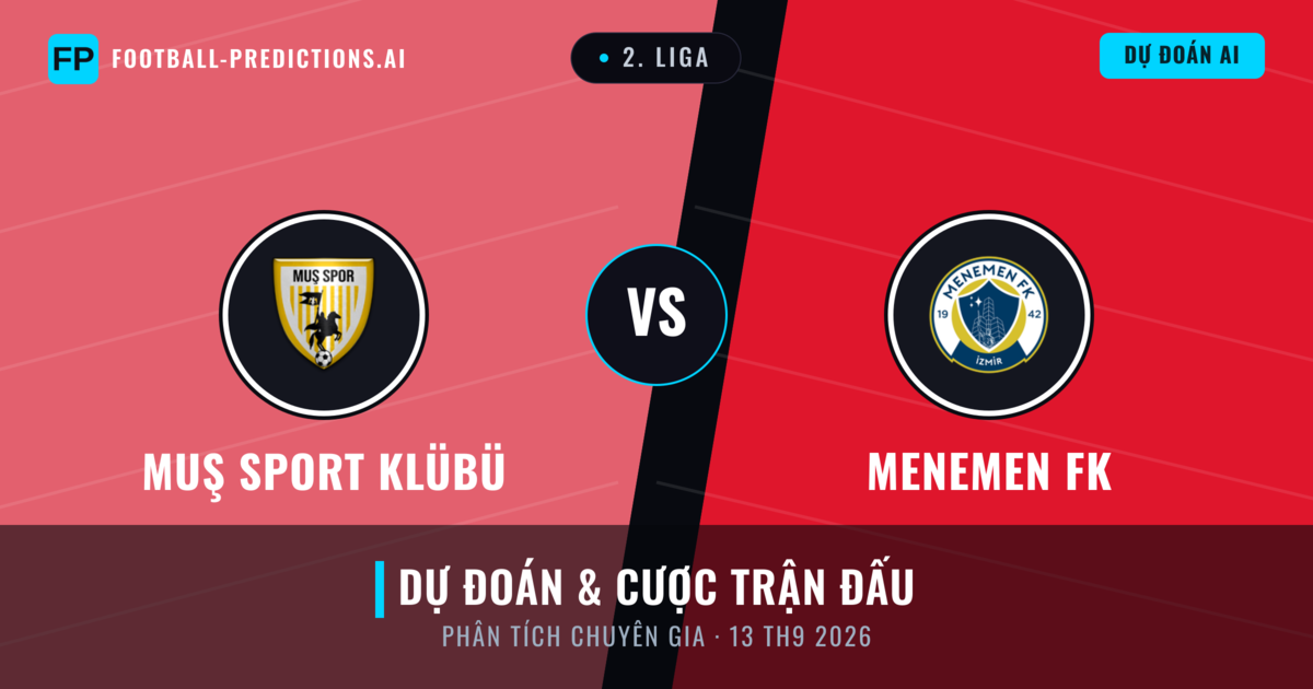 Muş Sport Klübü vs Menemen FK — dự đoán và xem trước trận đấu