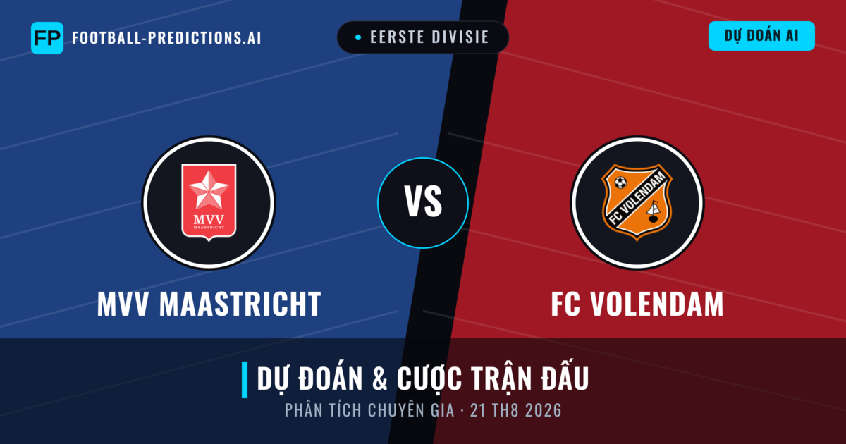 MVV Maastricht vs FC Volendam — dự đoán và xem trước trận đấu