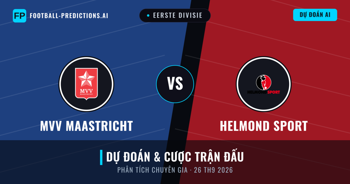 MVV Maastricht vs Helmond Sport — dự đoán và xem trước trận đấu