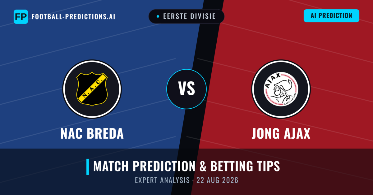 NAC Breda vs Jong Ajax — match prediction & preview