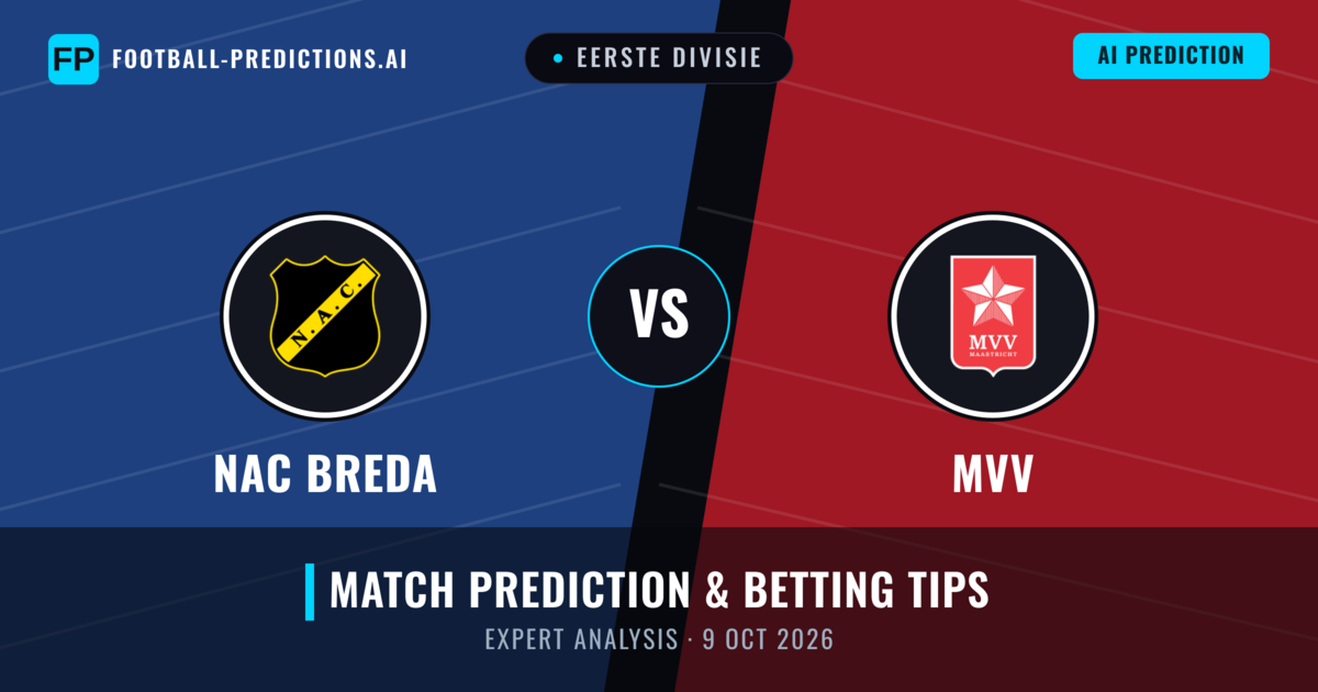 NAC Breda vs MVV — match prediction & preview