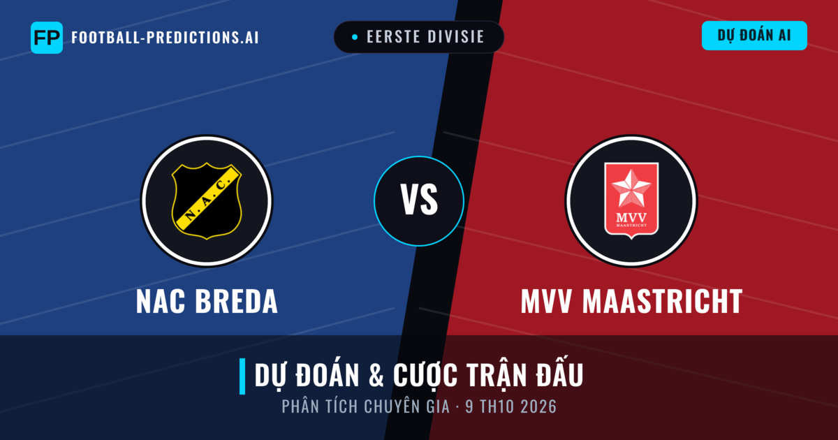 NAC Breda vs MVV Maastricht — dự đoán và xem trước trận đấu