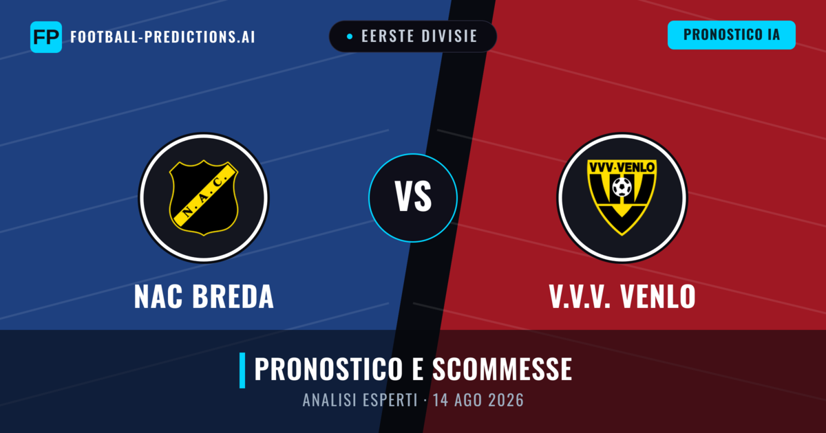 NAC Breda vs V.V.V. Venlo — pronostico e anteprima del match