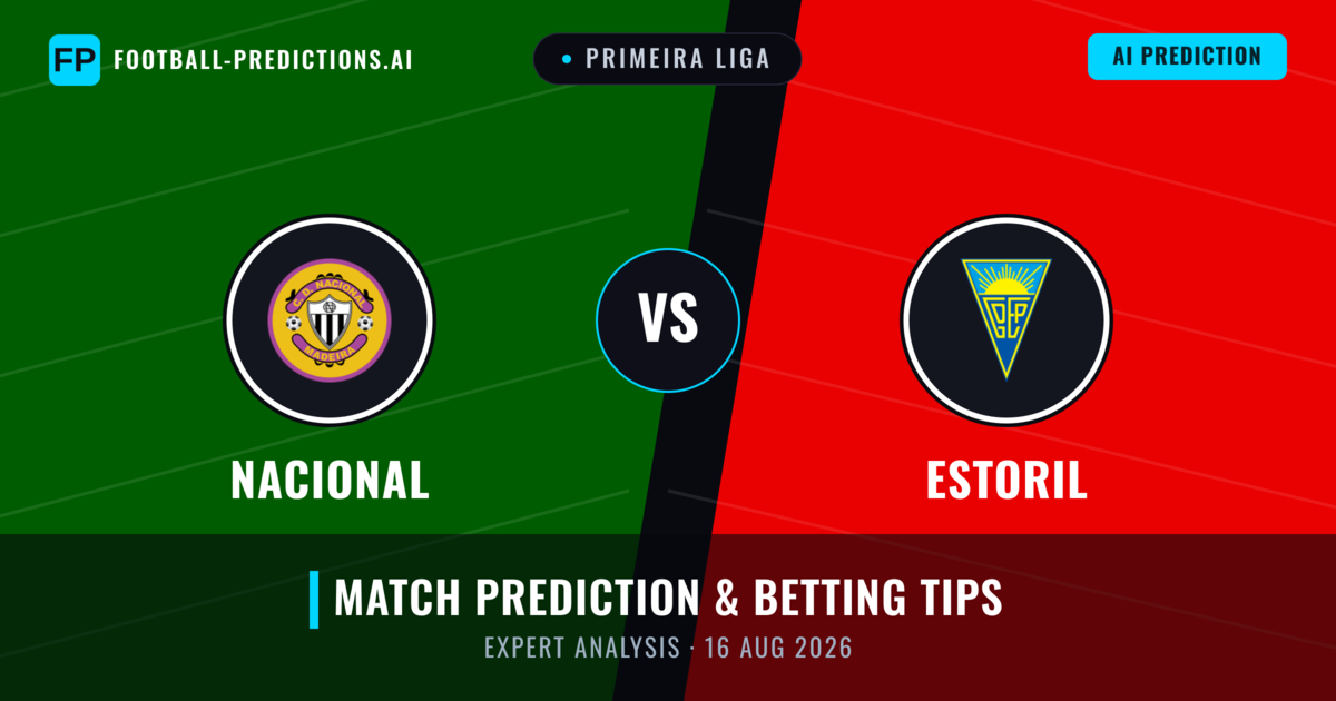 Nacional vs Estoril — match prediction & preview