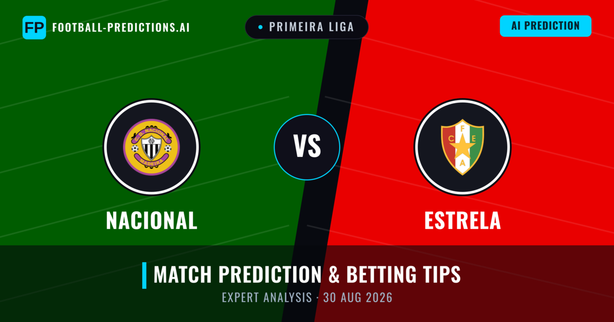 Nacional vs Estrela — match prediction & preview