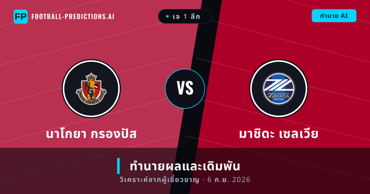 นาโกยา กรองปัส พบ มาชิดะ เซลเวีย — ทำนายผลและพรีวิวการแข่งขัน