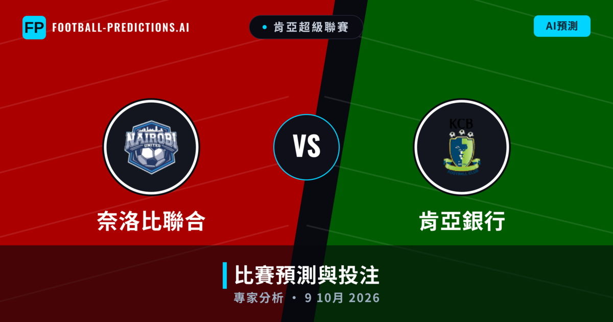 奈洛比聯合 vs 肯亞銀行 — 比赛预测和前瞻
