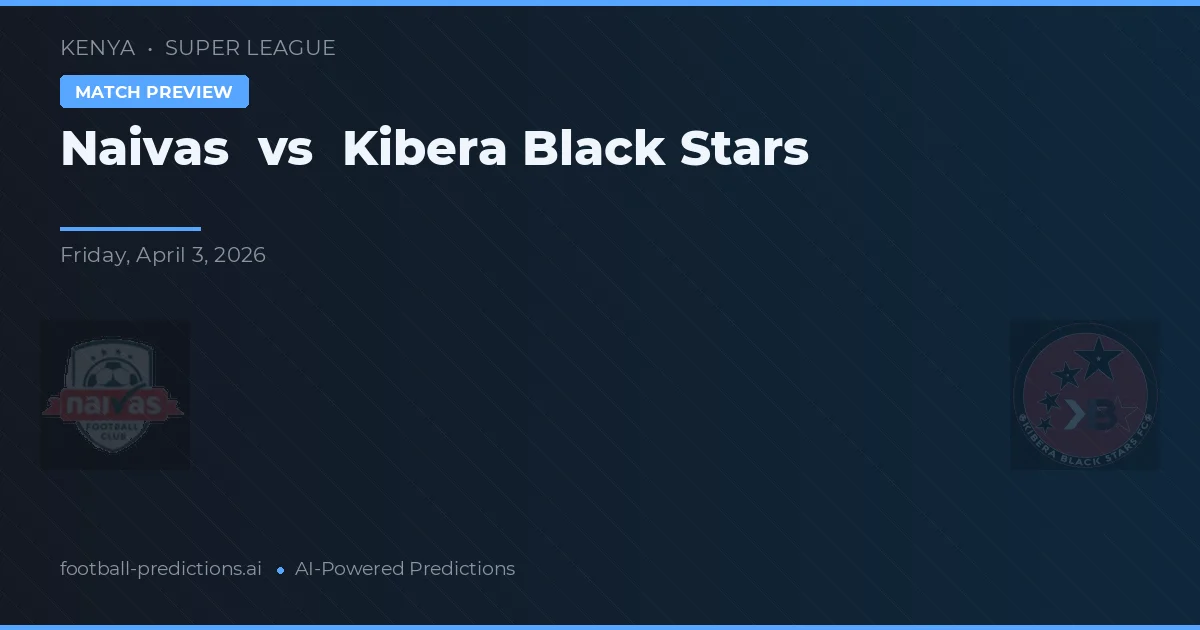 Naivas vs Kibera Black Stars — pronostico e anteprima del match