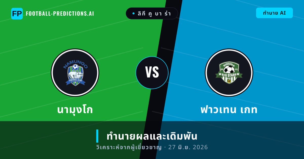 นามุงโก พบ ฟาวเทน เกท — ทำนายผลและพรีวิวการแข่งขัน
