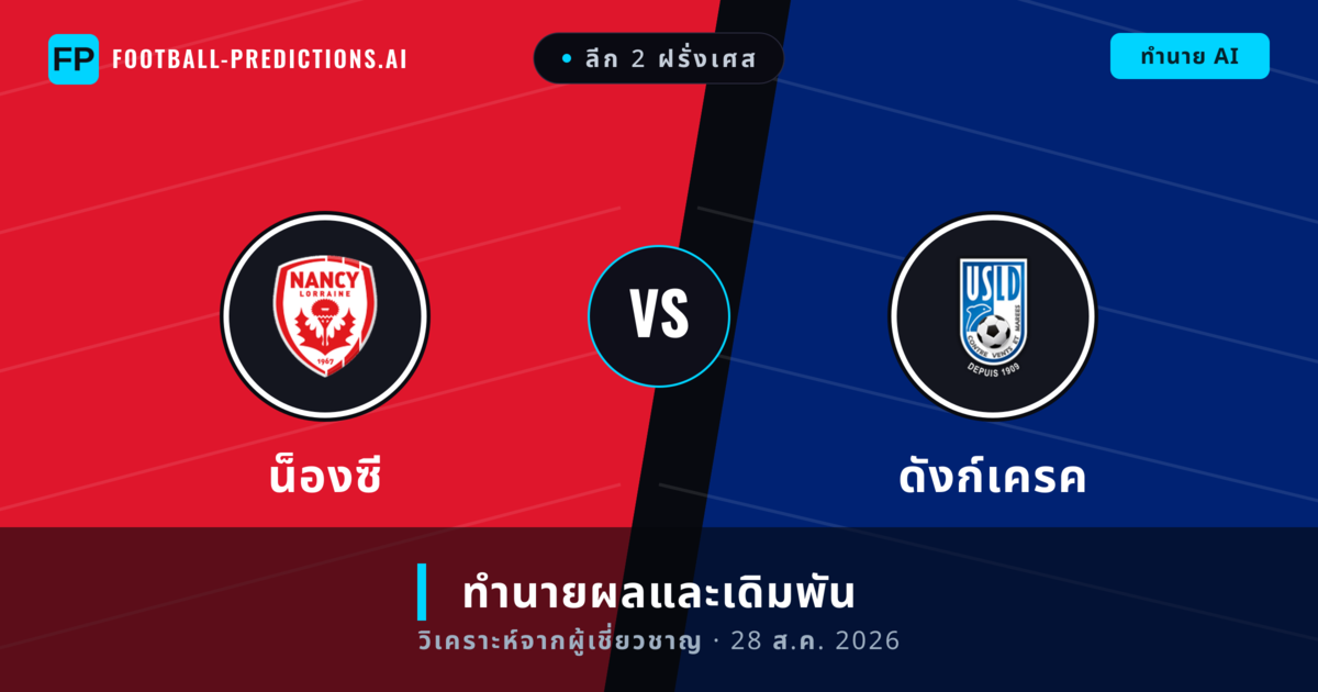 น็องซี พบ ดังก์เครค — ทำนายผลและพรีวิวการแข่งขัน