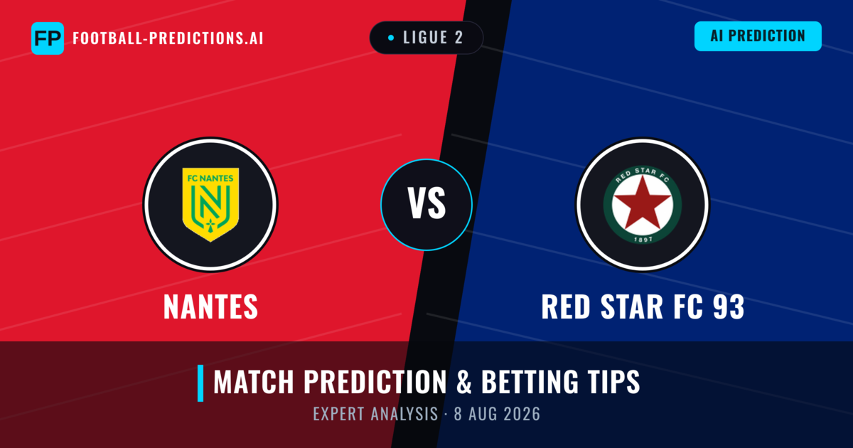 Nantes vs RED Star FC 93 — match prediction & preview
