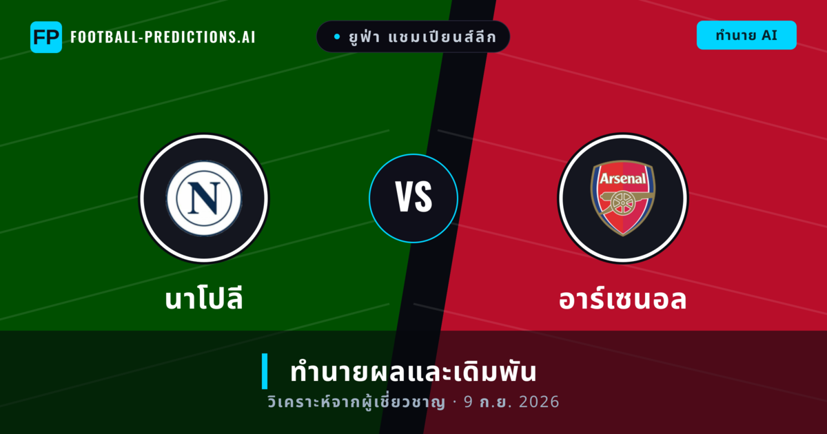 นาโปลี พบ อาร์เซนอล — ทำนายผลและพรีวิวการแข่งขัน