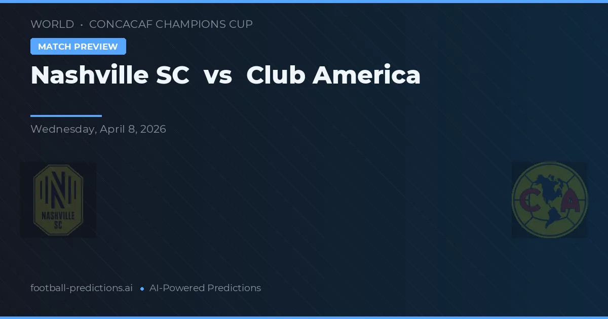 Nashville SC vs Club America — hula at preview ng laban