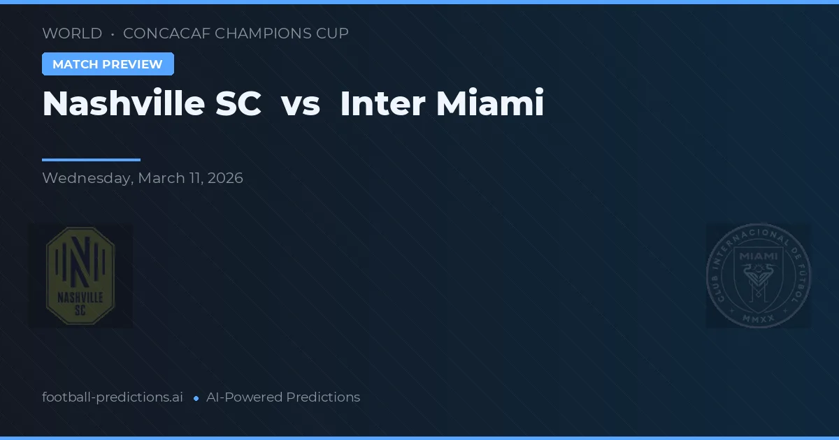 Nashville SC vs Inter Miami — hula at preview ng laban