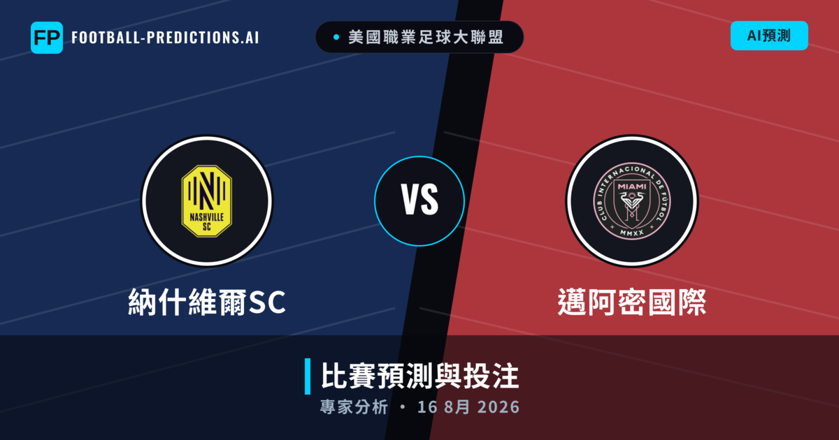 納什維爾SC vs 邁阿密國際 — 比赛预测和前瞻