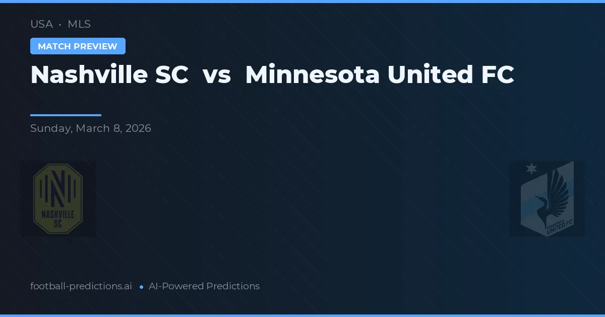 Nashville SC vs Minnesota United FC — dự đoán và xem trước trận đấu