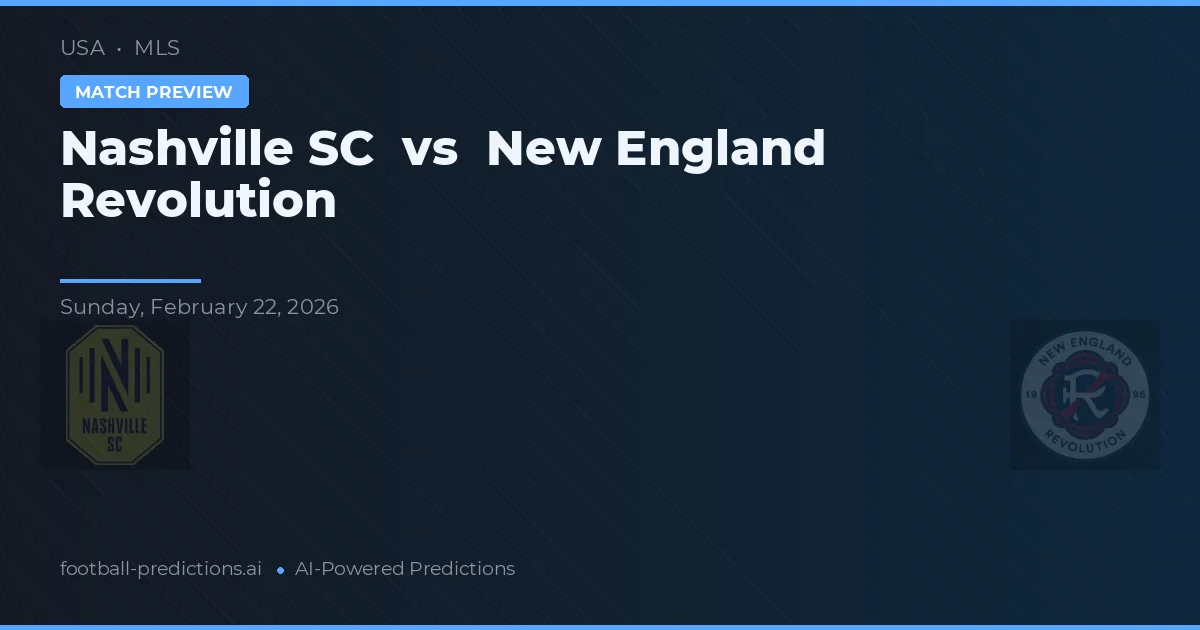 Nashville SC vs New England Revolution — pronostico e anteprima del match