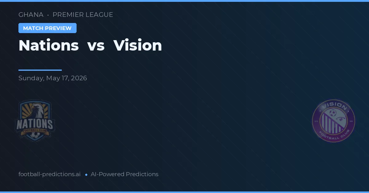 Nations vs Vision — prediksi dan pratinjau pertandingan