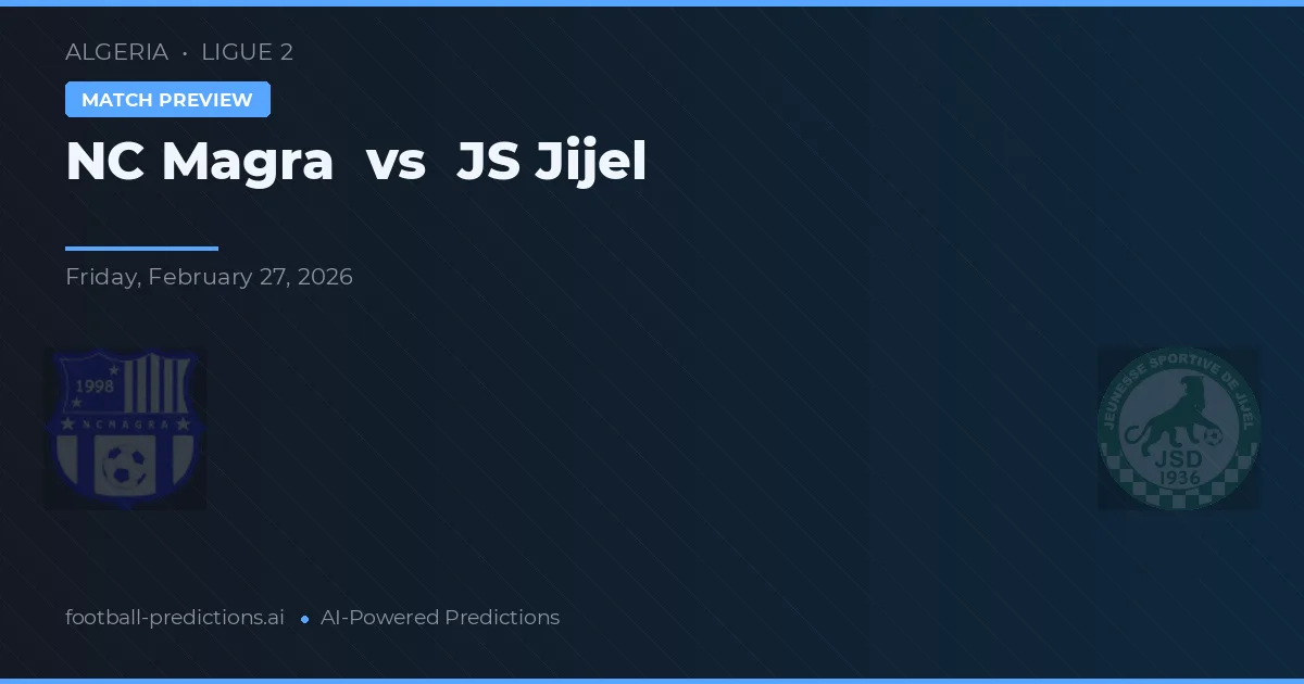 NC Magra vs JS Jijel — prediksi dan pratinjau pertandingan
