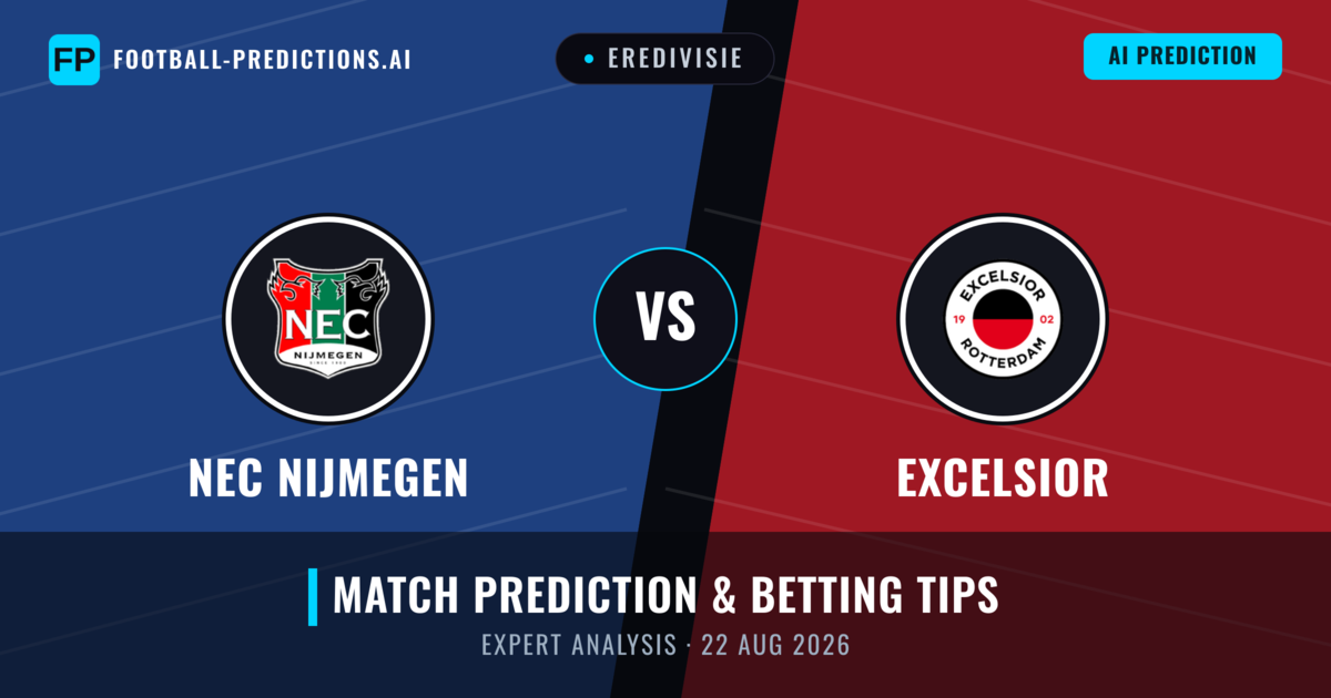 NEC Nijmegen vs Excelsior — match prediction & preview