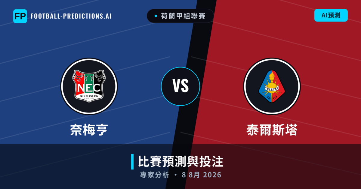 奈梅亨 vs 泰爾斯塔 — 比赛预测和前瞻