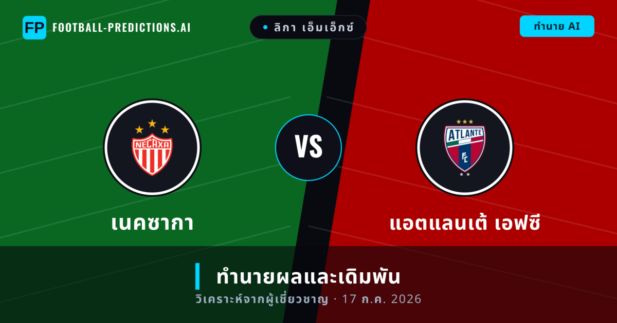 เนคซากา พบ แอตแลนเต้ เอฟซี — ทำนายผลและพรีวิวการแข่งขัน