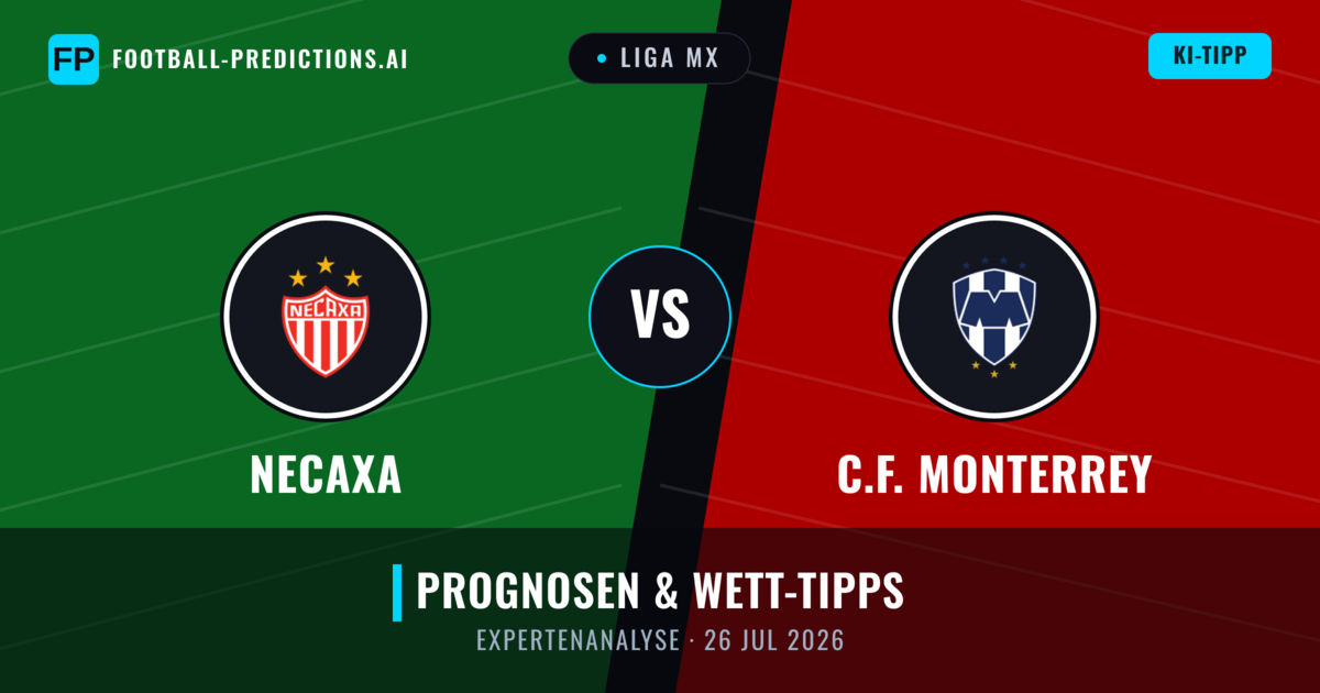 Necaxa vs C.F. Monterrey — Prognose und Spielvorschau