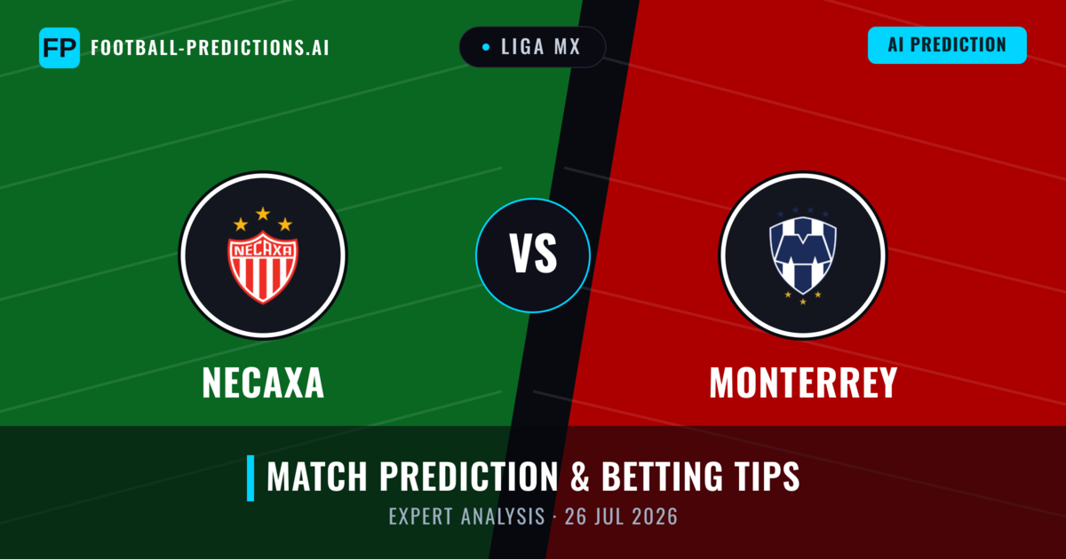 Necaxa vs Monterrey — match prediction & preview