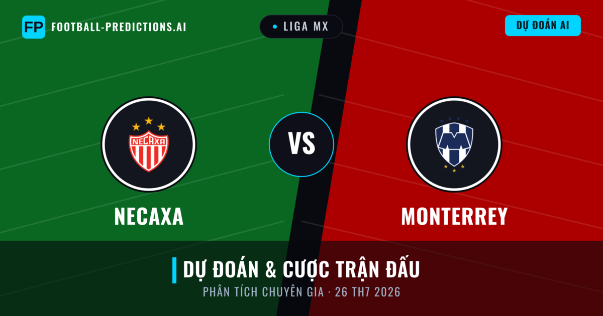Necaxa vs Monterrey — dự đoán và xem trước trận đấu