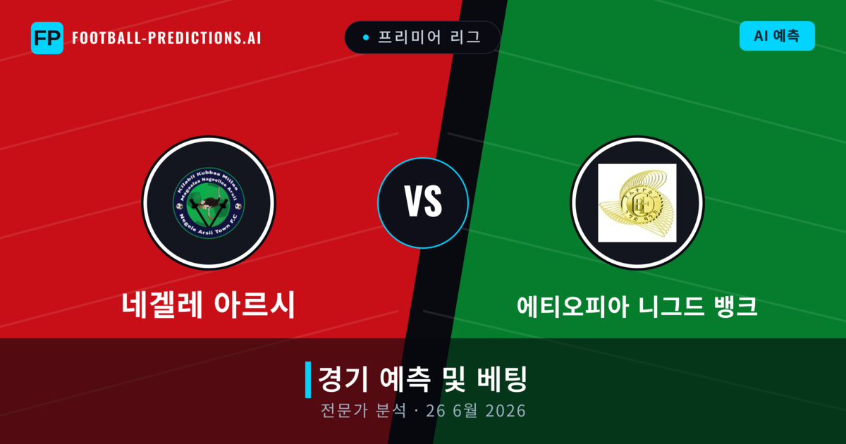 네겔레 아르시 대 에티오피아 니그드 뱅크 — 경기 예측 및 프리뷰