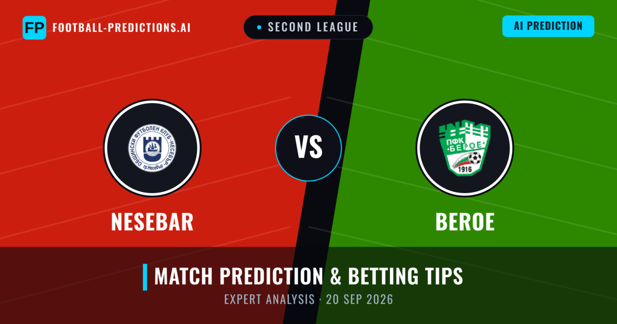 Nesebar vs Beroe — match prediction & preview