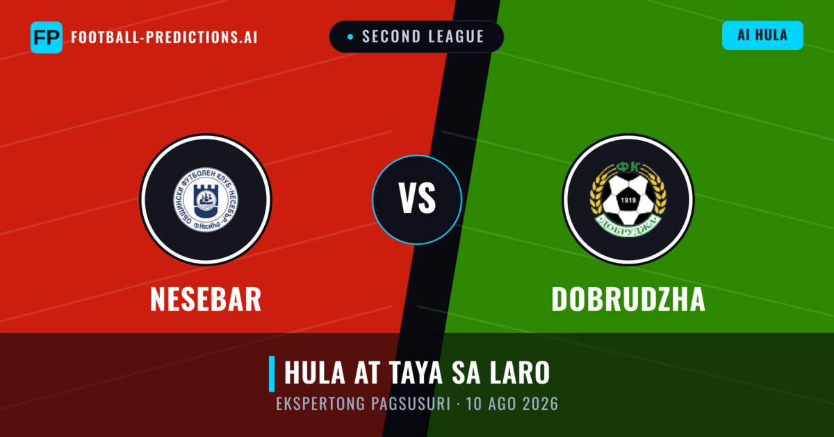 Nesebar vs Dobrudzha — hula at preview ng laban