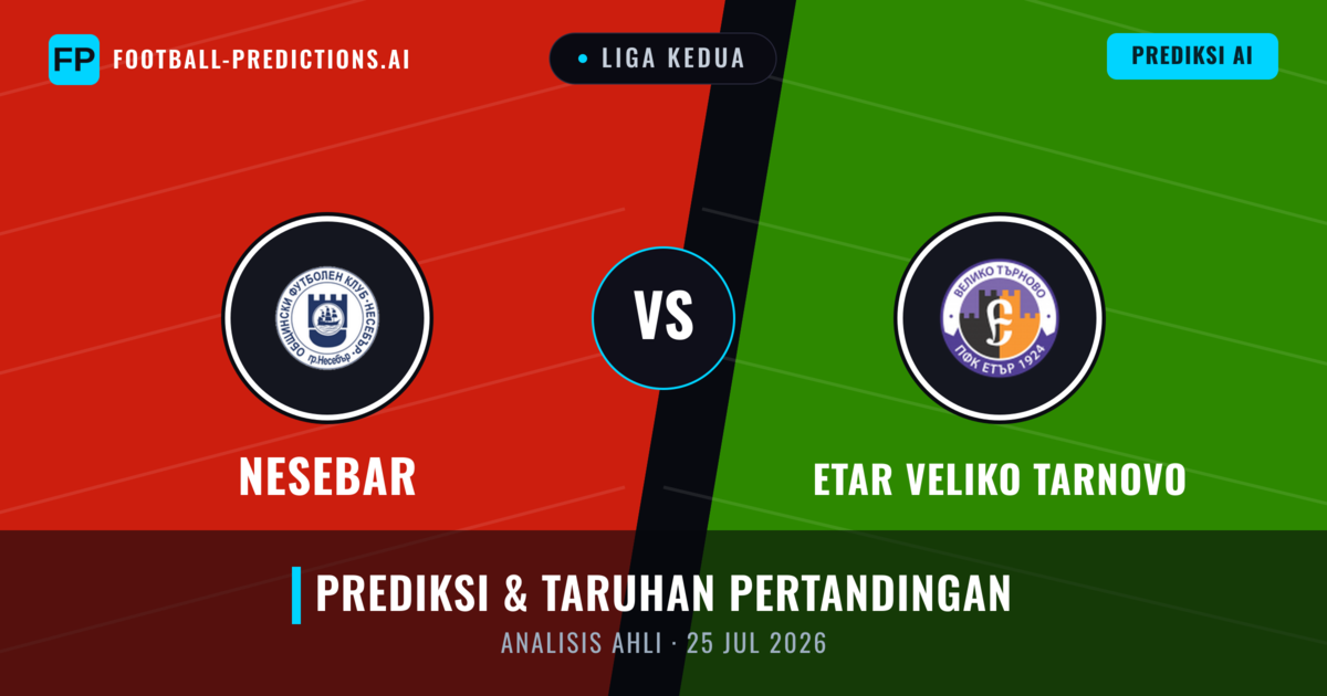 Nesebar vs Etar Veliko Tarnovo — prediksi dan pratinjau pertandingan