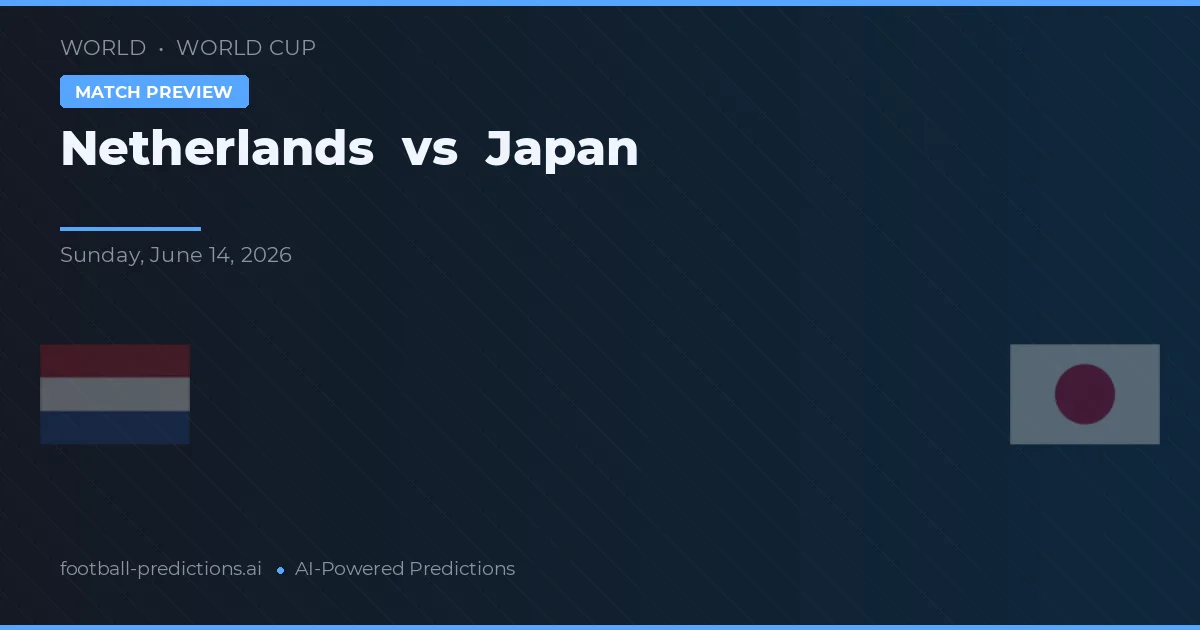 Belanda vs Japan — prediksi dan pratinjau pertandingan