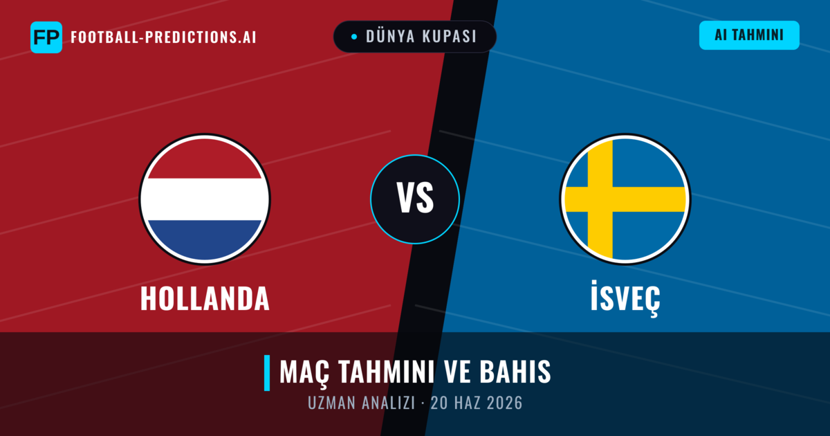 Hollanda - İsveç — maç tahmini ve önizleme