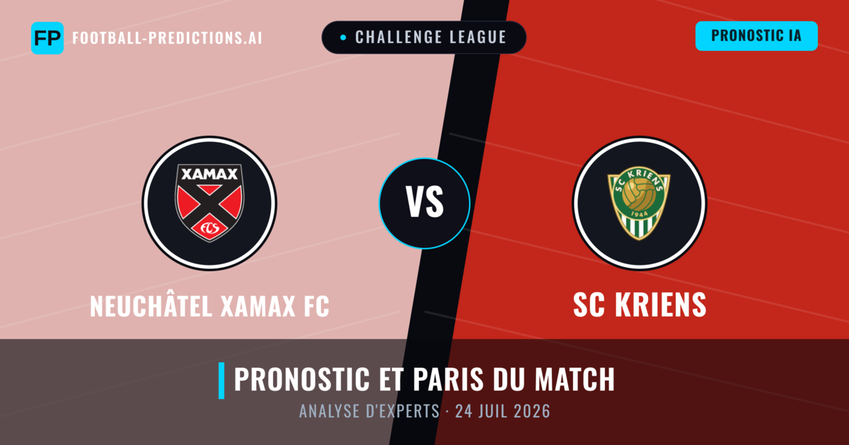 Neuchâtel Xamax FC vs SC Kriens — pronostic et avant-match