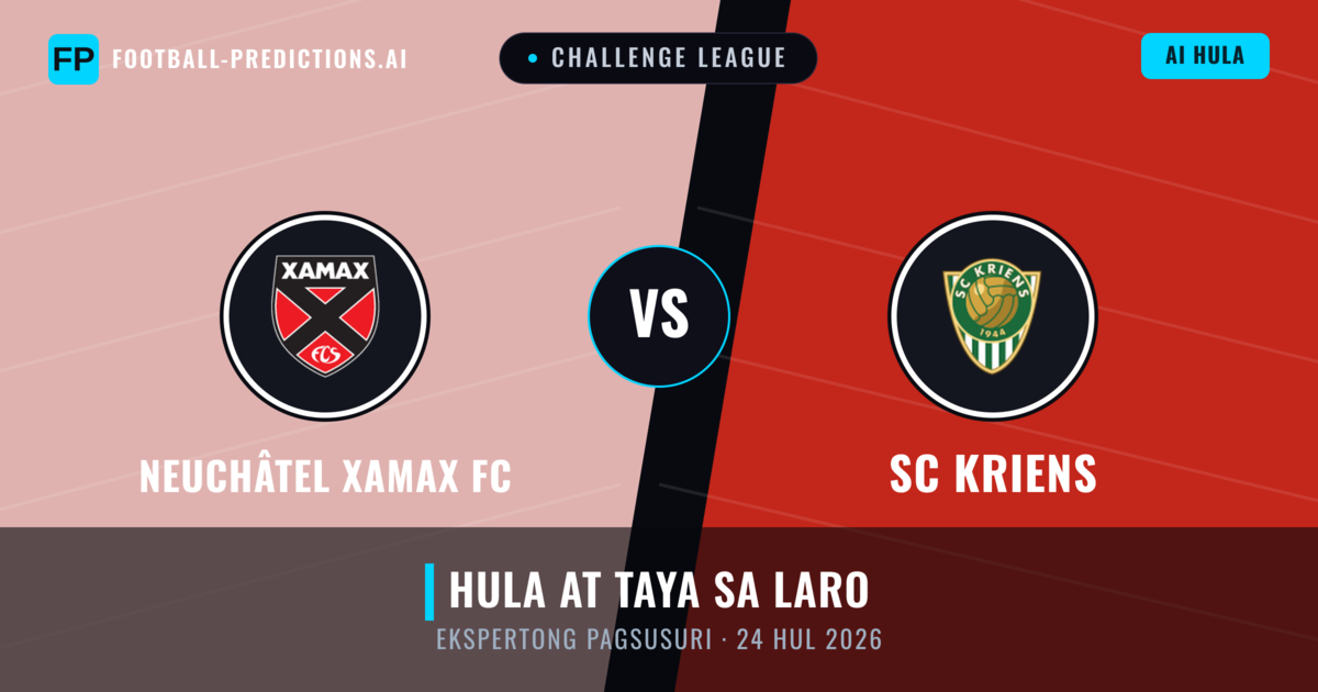 Neuchâtel Xamax FC vs SC Kriens — hula at preview ng laban