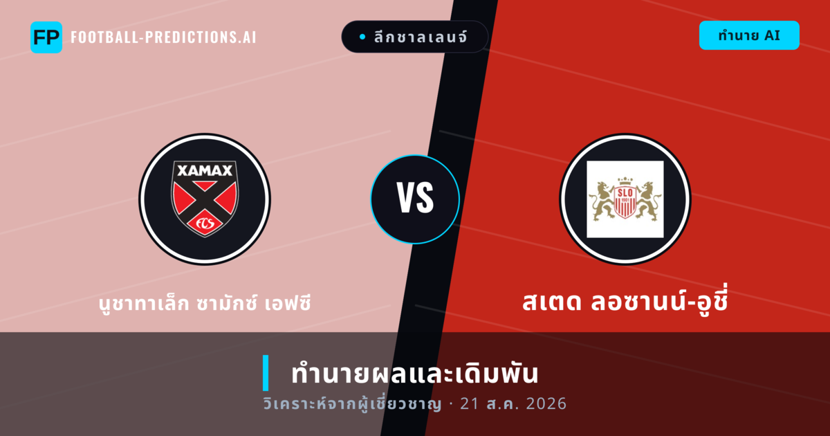 นูชาทาเล็ก ซามักซ์ เอฟซี พบ สเตด ลอซานน์-อูชี่ — ทำนายผลและพรีวิวการแข่งขัน