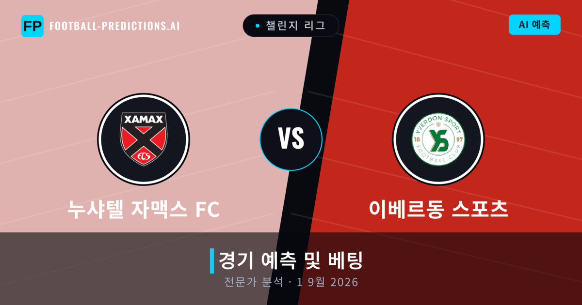 누샤텔 자맥스 FC 대 이베르동 스포츠 — 경기 예측 및 프리뷰