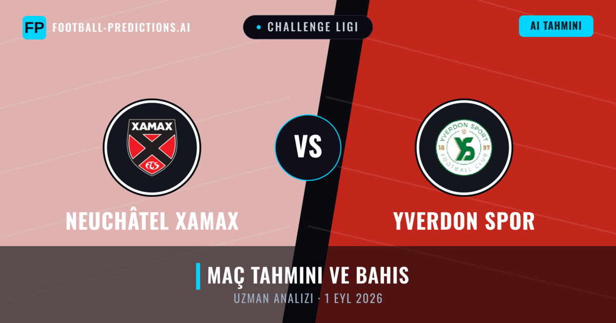 Neuchâtel Xamax - Yverdon Spor — maç tahmini ve önizleme