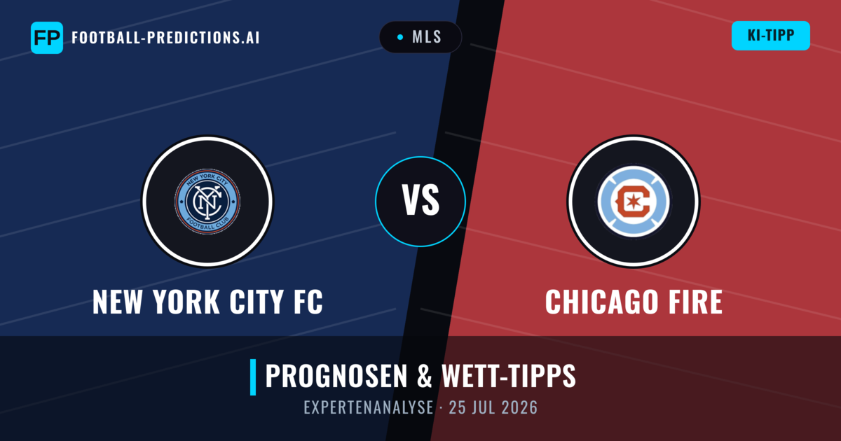New York City FC vs Chicago Fire — Prognose und Spielvorschau