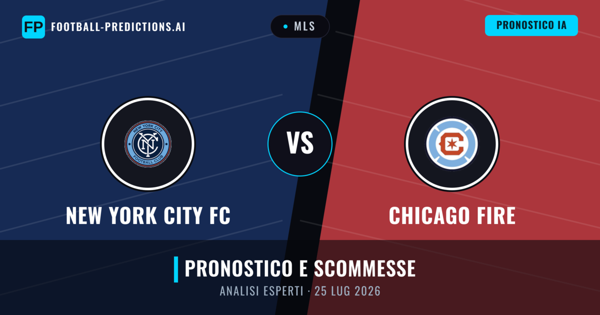 New York City FC vs Chicago Fire — pronostico e anteprima del match